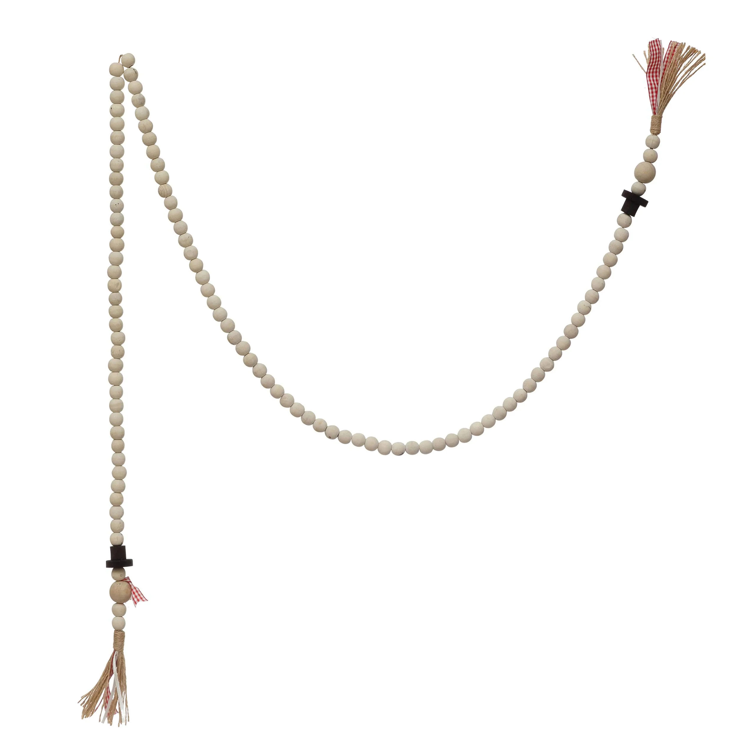 Creative Co-Op Paulownia Wood Bead Garland image 3