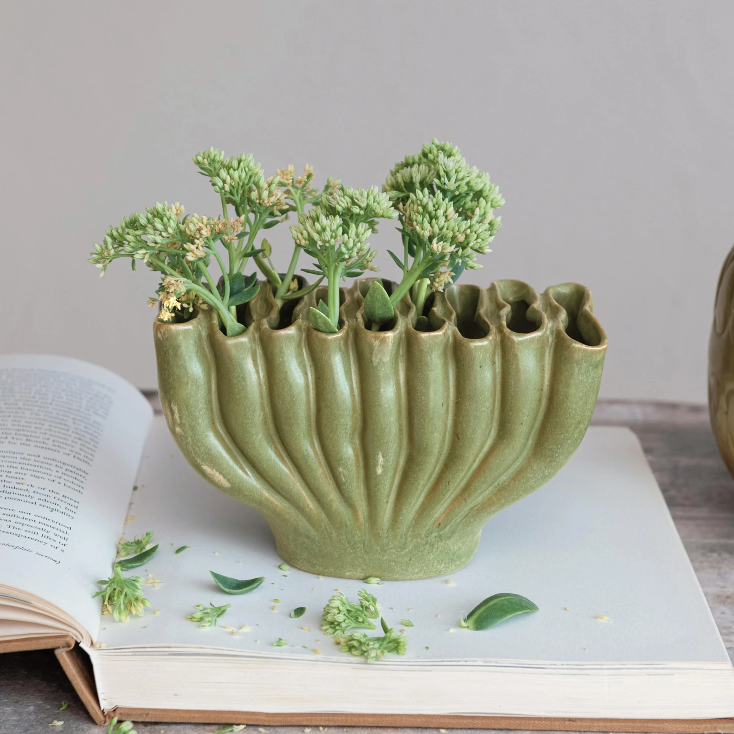 Creative Co-Op Stoneware Vase Set