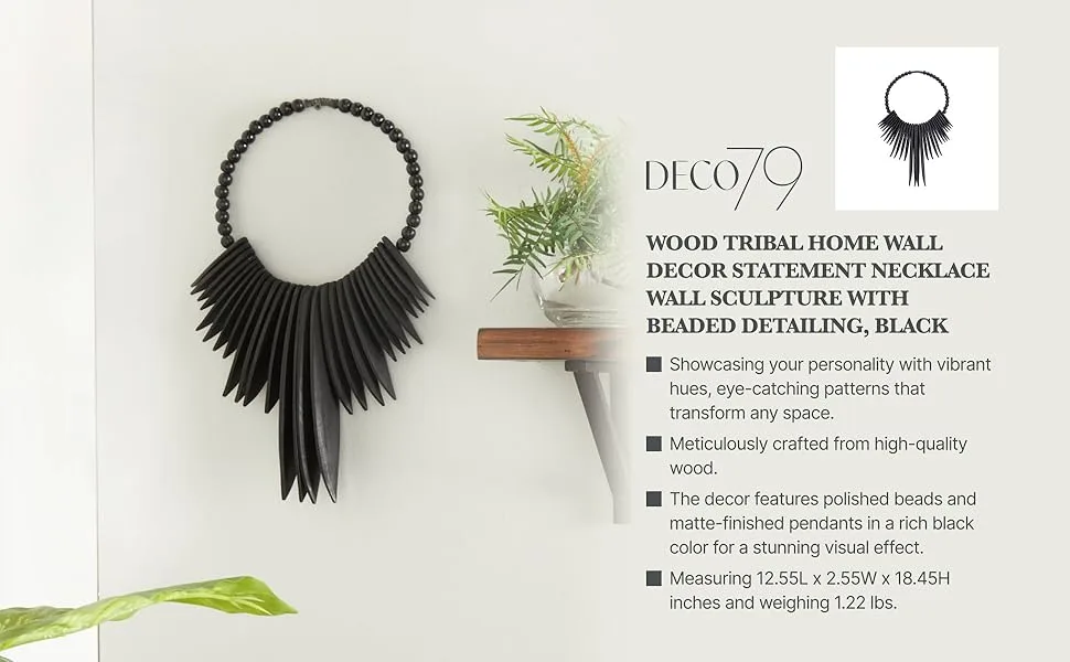 Deco 79 Bohemian Wall Art image 2