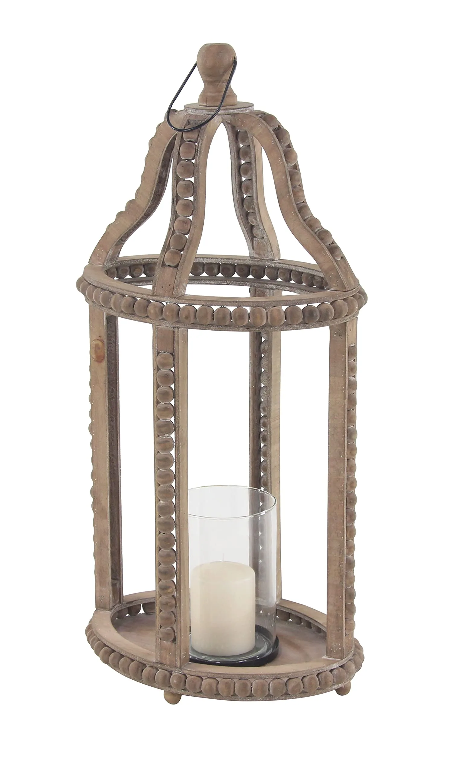Deco 79 Wooden Lantern Set image 2